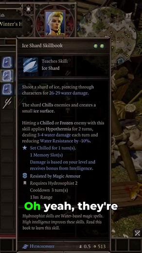 Ice skills comparison: Which spell has the best range? #dos2 #gaming