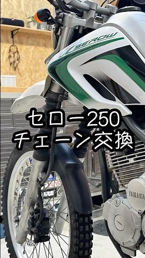 セロー250のチェーンを交換しました。カシメるときは慎重に。#セロー250 #セロー #YAMAHA