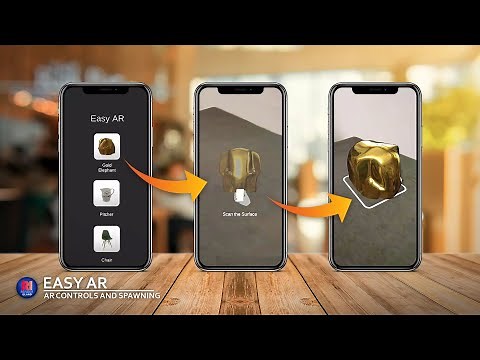 How to create Augmented Reality Controls, Automatic Spawning in Unity 3D with Easy AR Plugin.