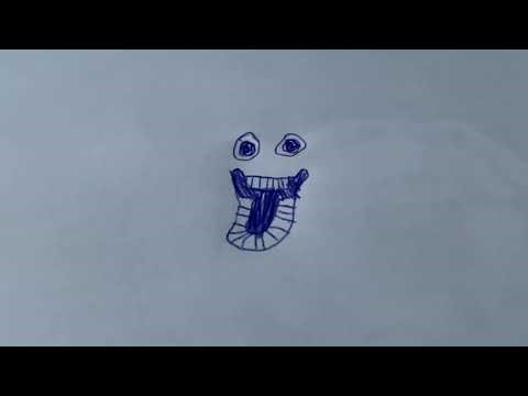 How to draw a scary face little tutorial