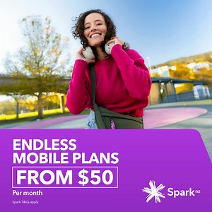 Grab a Spark Endless Mobile plan today, with plans starting from $50 per month. Plus Spotify Premium discounted or on us. T&C’s: Allocated data at max speed, then speeds reduce to 1.2mbps, impacting experience. Available on eligible Pay Monthly plans only. Spark & Spotify terms apply. | Spark