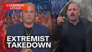 68K views · 710 reactions | Dramatic scenes in Melbourne as self-proclaimed Neo-Nazi leader Thomas Sewell is tackled and arrested outside court - Sewell heads a group linked to frightening incidents during a recent anti-immigration rally. #9ACA | Watch LIVE 7pm | A Current Affair | Facebook