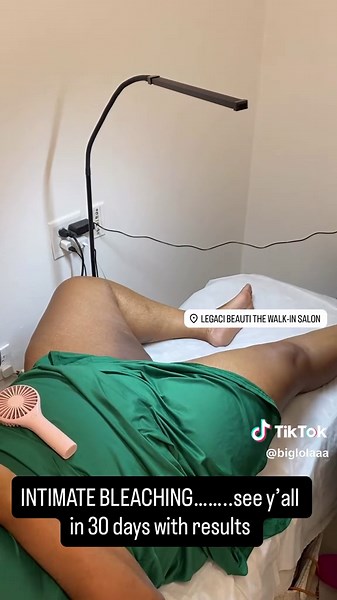 INTIMATE BLEACHING HAS ENTERED THE CHAT 🎉 see yall in 30 days with results . Book your consultation or appointment today link in bio or Dm to book ✨ #JustSpoiledAesthetics