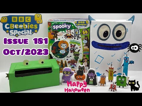 CBeebies Special Magazine, issue 181, Oct/2023, with Halloween Paint and Play set 👻🎃💀