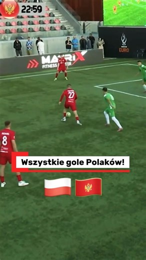 POLSKA - CZARNOGÓRA | ZOBACZ GOLE BIAŁO-CZERWONYCH! #shorts