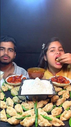 100 momos eating challenge
