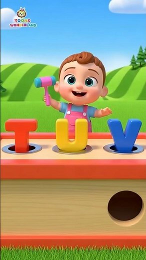 ABC Song for Kids (T-V) | Cartoon Videos | Nursery Rhymes & Kids Songs #abcd #shorts #abc #cartoon