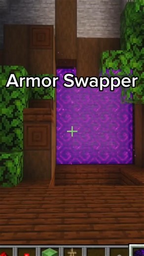 How to make armor swapper in minecraft. #minecraft #minecraftshorts #minecrafttutorials
