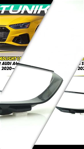 Left Headlight Lens Cover For 2020–2025 Audi A4 S4 Allroad B9.5 Clear Replacement hc5-L