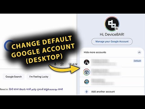 How To Change Primary Default Google Account On Desktop! (Personal & Workspace)