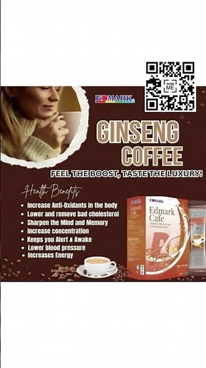 Benefits of Edmark Ginseng Coffee!