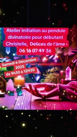Atelier initiation au pendule divinatoire pour débutant #pendule #atelier# initiation