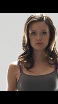 Summer Glau on Set of Terminator