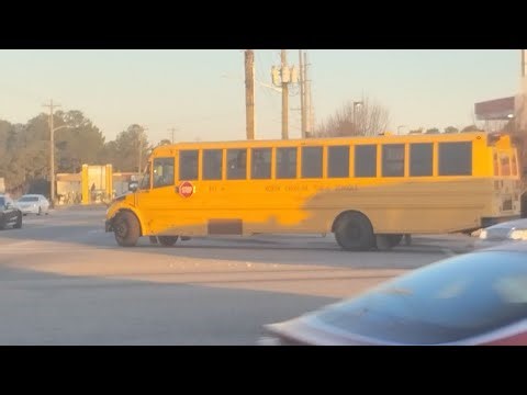 Bus 917 Making A Right Turn