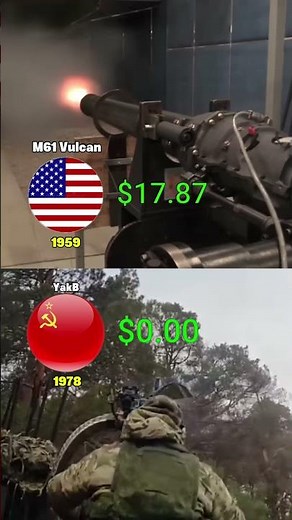 M61 Vulcan 🇺🇸 vs 🇷🇺 YakB - 6,000 ROUNDS PER MINUTE ⚔️ The Cost Per Shot