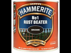 Results of One Paint Layer of the Hammerite No 1 Rust Beater After 10 months and 1 Winter