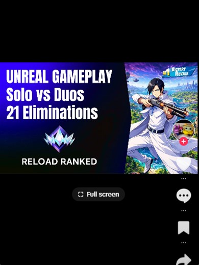 Unreal Solo vs Duos: 21 Eliminations in Fortnite