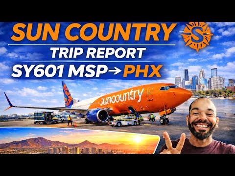 Sun Country Airlines SY601 MSP to PHX Trip Report | Full Flight to Phoenix 🌵✈️