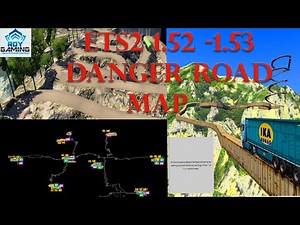 DANGER ROAD *NEW MAP* IN ETS2 1.54 🌏MODS & FREE DLCs