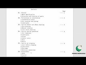 Fourth engineer should know...How to read main air compressor manual onboards ships...