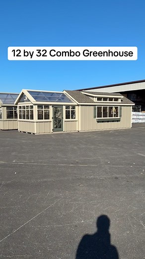 11K views · 231 reactions | A seriously large Combo Greenhouse for the serious gardener in your life! #greenhouse #gardening #sheshed #tinyhouse | Lapp Structures | Facebook