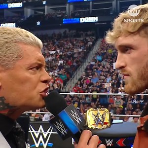 Things got HEATED during the Cody Rhodes vs Logan Paul contract signing! 😳 #WWE #SmackDown #CodyRhodes #LoganPaul | TNT Sports Football
