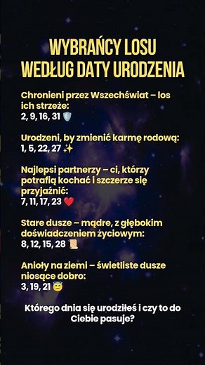🔮 Wybrańcy losu według daty #zodiak #astrologia #horoskop #znaki-zodiaku