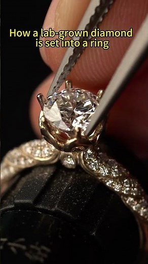Lab-Grown Diamond Setting Process From Loose Stone to Finished Ring #diamond #jewelry