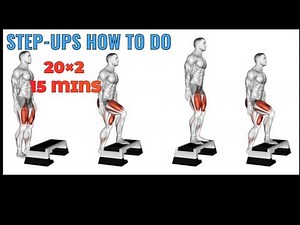 STEP UPS EXERCISE FOR BEGINNERS ‪@kgfvelubhaifitness‬ ‪@FitnessTrainerHussain‬