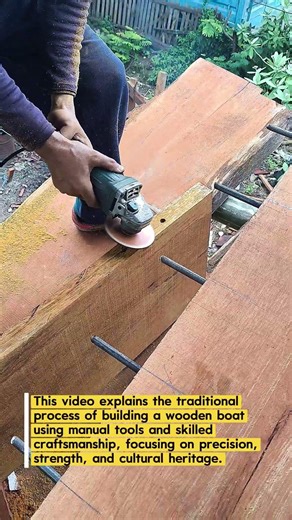 Traditional Wooden Boat Building Process | Skilled Craftsmanship & Manual Techniques