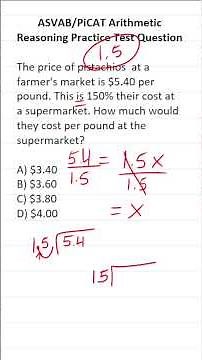 ASVAB/PiCAT Arithmetic Reasoning Practice Test Q: Long Division with Decimals
