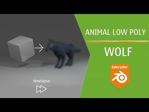 wolf low poly / blender
