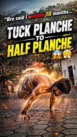 Tutorial of tuck planche 😱😤#shorts #calisthenics #planche #gym #shortsfeed