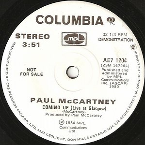 Paul McCartney - Coming Up (Live At Glasgow)