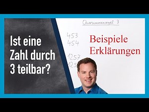 Quersummenregel 3 mit Beispielen