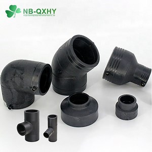 [Hot Item] HDPE PE Plastic Pipe SDR11 Elbow Tee Coupling Butt-Fusion Pipe Fittings for Pipe System