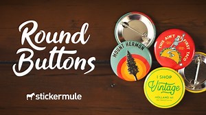 Custom 38 mm Round Buttons | Free Shipping | Sticker Mule EU