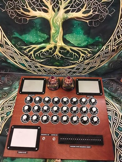 High quality Radionics machine LK Electronics RAD520 Radionic Rates Insertion via Dip Switch. 24 dials orgonite pyramid (Rate pdf)