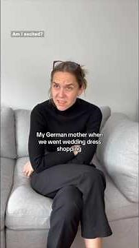 My German mother when we went wedding dress shopping #shorts