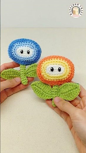 Amigurumi Mario Fire Flower | Full video tutorial is on my channel | Fire & Ice Flower #supermario