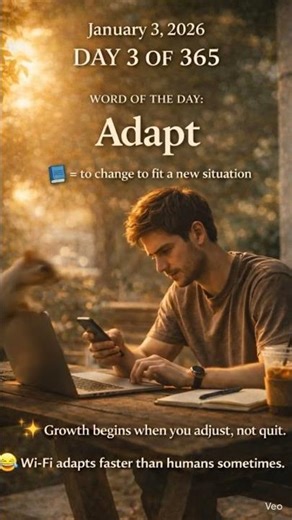 ADAPT: To change or adjust to fit a new situation or environment. #wordoftheday