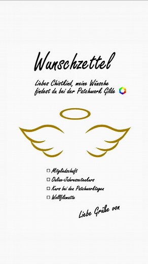 Wunschzettel schon geschrieben? Wir haben da was für Euch: Sonderpreise in unserem Gilde-Shop für ausgewählte Produkte. Schaut mal rein: https://www.patchworkgilde.de/aktuelles/weihnachtssonderpreisliste-fuer-ausgewaehlte-shop-artikel Oder über den Link in unserer heutigen Story. Wunschzettel und Gutscheine könnt ihr gleich mit ausdrucken. Weihnachten kommt! Ganz sicher! 👍🏻 #patchworkgildedeutschland #patchworkgilde #patchworkverbindet #gildecommunity | Patchwork Gilde Deutschland e.V.