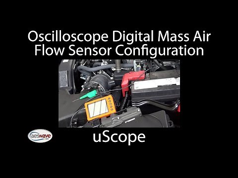 Oscilloscope setup (uScope) Digital Mass Air Flow (MAF) Sensor