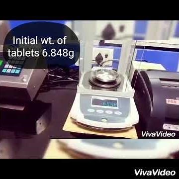 Demonstration on Friability test.