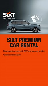 Get ready to hit the road and save big with the Global Special from SIXT rent THE car! | Sixt