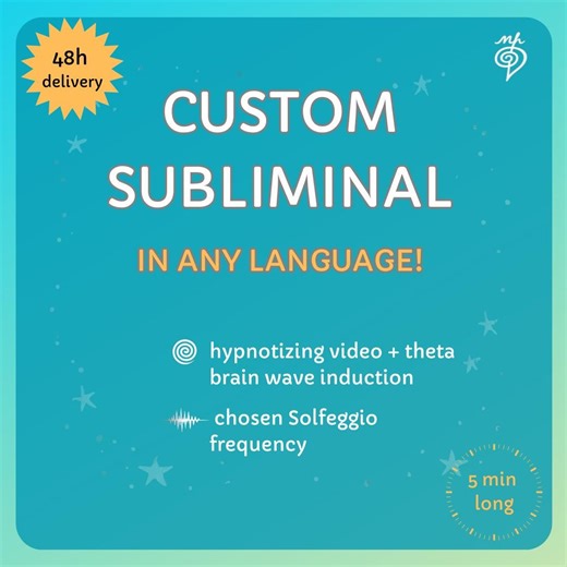 Custom Subliminal Audio & Hypnotic Video – Made Just for You (any Language) - Etsy