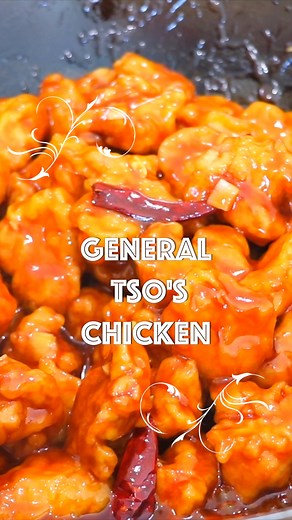 Better-Than-Takeout General Tso’s Chicken in 30 Minutes! 🥡✨ 📝 Full Video Printable Recipe: https://cicili.tv/30-min-general-tsos-chicken-recipe/ Serves: 2 to 4 Prep time: 20 minutes Cook time: 10 minutes For the chicken: 1¾ pounds chicken thighs, cut into 1-inch pieces Pinch of salt Pinch of white pepper 1 tablespoon rice wine (or dry sherry) 4 cups cooking oil, for frying For the batter: 1½ cups cornstarch ½ teaspoon baking soda ½ teaspoon baking powder 1 large egg 1 tablespoon cooking oil ¾ 
