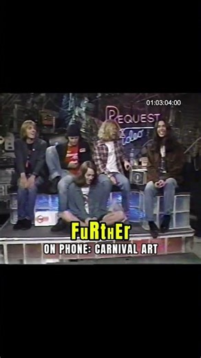Further/Fluf take a live call from Carnival Art on Request Video (1992)