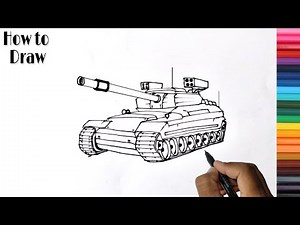 How to Draw Army Tank easy | Tank Military Vehicle Drawing by ck arts