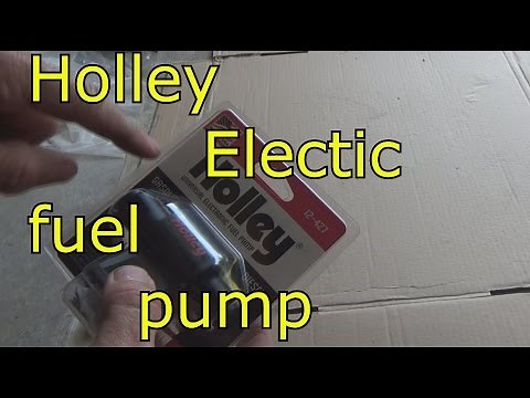 Holley universal electric fuel pump for carb, How I replaced.